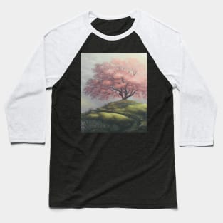 Vintage Sakura Tree Baseball T-Shirt